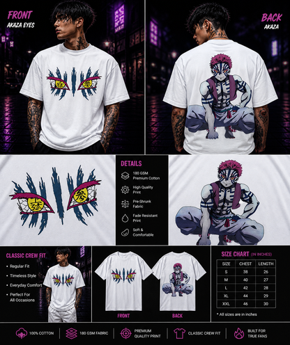 Akaza T-Shirt - Demon Slayer Upper Moon 3 Anime Graphic Tee