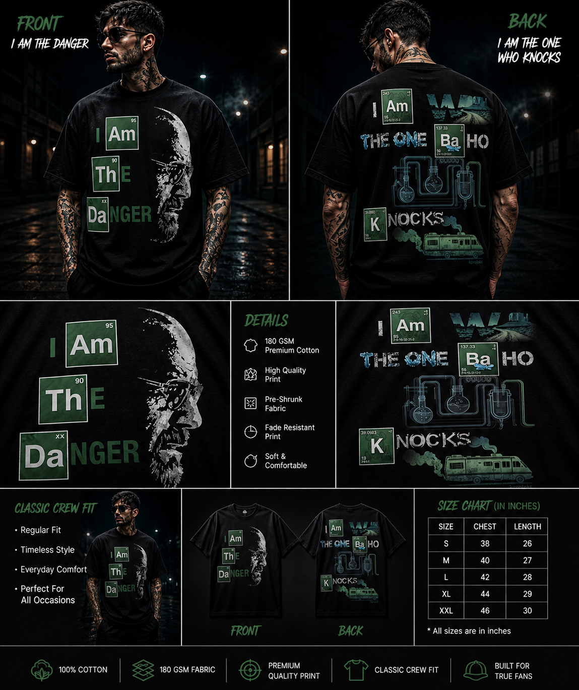 Breaking Bad Legacy | "I Am The Danger" Premium Graphic Tee