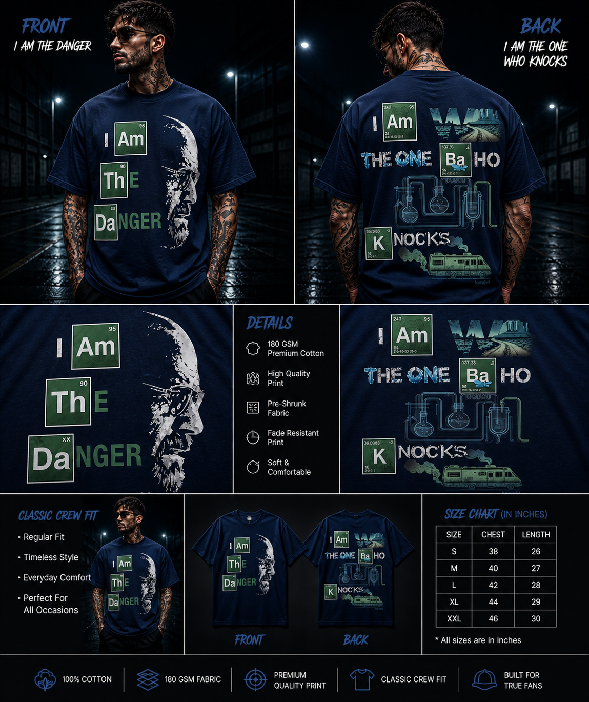 Breaking Bad Legacy | "I Am The Danger" Premium Graphic Tee