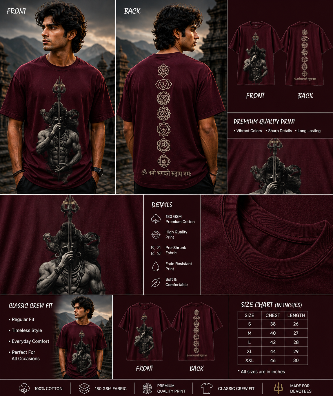 The Rudra Awakening Unisex Classic Crew T-Shirt