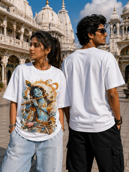 Eternal Bliss Krishna Modern Lord Krishna Classic Crew T-Shirt