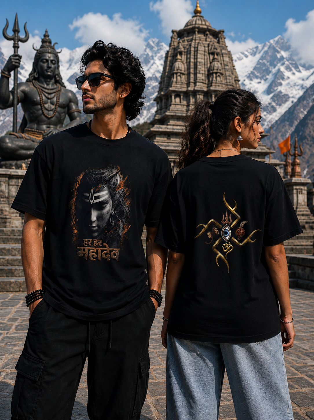Har Har Mahadev – Premium Unisex Graphic Crew T-Shirt