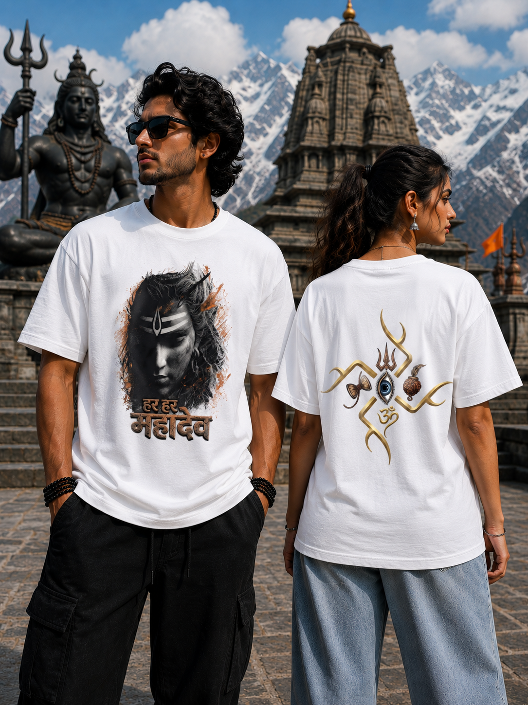 Har Har Mahadev – Premium Unisex Graphic Crew T-Shirt