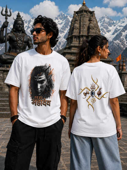 Har Har Mahadev – Premium Unisex Graphic Crew T-Shirt