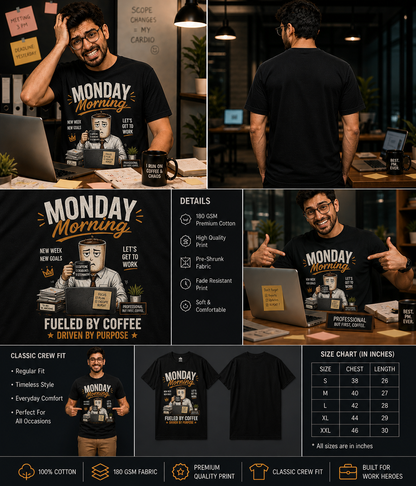 Monday Morning Re-Launch: Professional Unisex Crewneck Tee
