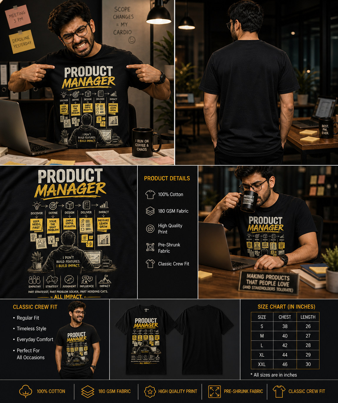 Product Manager – Build Impact Graphic Unisex Tee