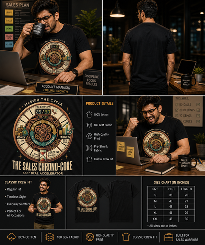 The Chrono-Core: Sales Accelerator - Unisex Classic Crew T-Shirt