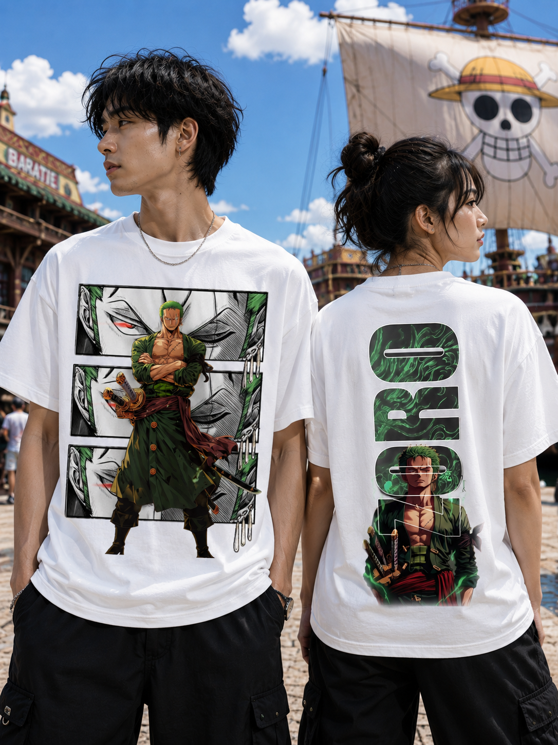 Roronoa Zoro "King of Hell" Premium Graphic Tee