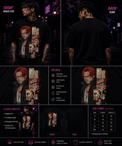 Red-Haired Emperor: Shanks Yonko Edition Graphic Unisex Classic Crew T-Shirt