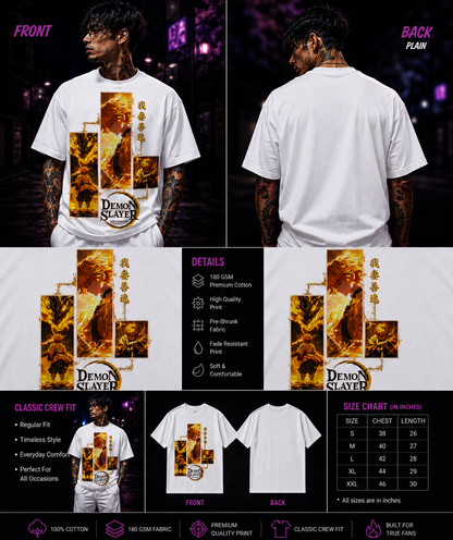 Thunder Breathing: Zenitsu Demon Slayer Premium Streetwear Unisex Classic Crew T-Shirt